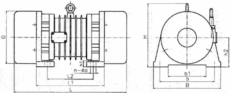 ZG系列慣性振動器結(jié)構圖
